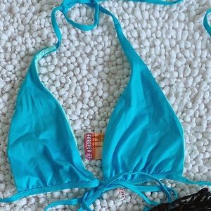 Forever 21 swimming top SIZE S , L teal color